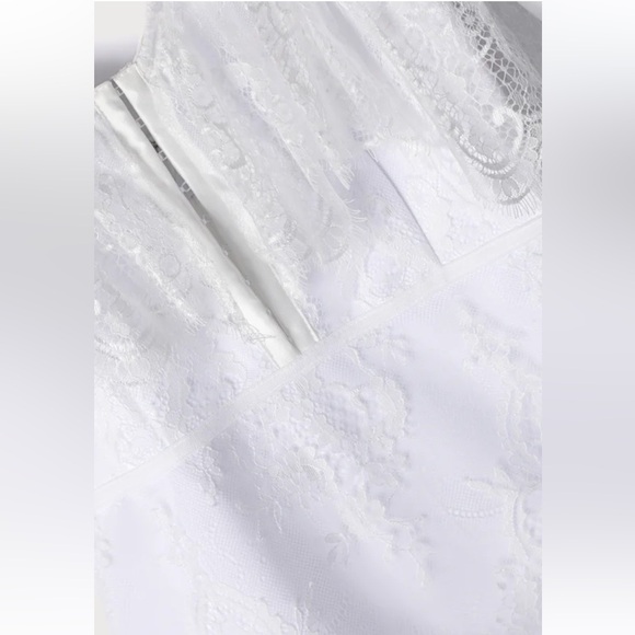 NWT Lulus White Lace Bodycon Midi Dress - Picture 8 of 12